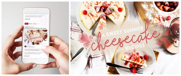 Emilee-Wright-Cheesecake-collage-How-to-make-a-social-media-food-advertisement-and-process-video