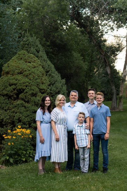 Group Family Image in a park